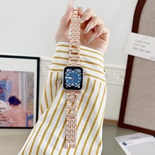 Luxury Bling Diamond Chain Watch Band Strap For Apple Watch Series 1-10/SE/Ultra