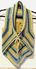 crochet womans handmade boho top vest mandala...