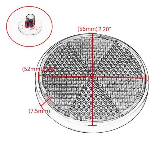 5Pcs Round Front Clear Reflector Set For Motorcycles Bikes Dirt Bikes Universal - Picture 2 of 12
