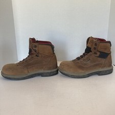 Wolverine 04883 Multishox Leather Waterproof Steel Toe Work Boots Size 9M US