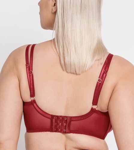 Scantilly Curvy Kate Fallen Angel Balcony Bra UK 32G Red A1 - Imagen 2 de 2
