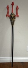 Devil staff Pitchfork Plastic Evil Halloween Costume Demon Prop Decor 4ft x 8"