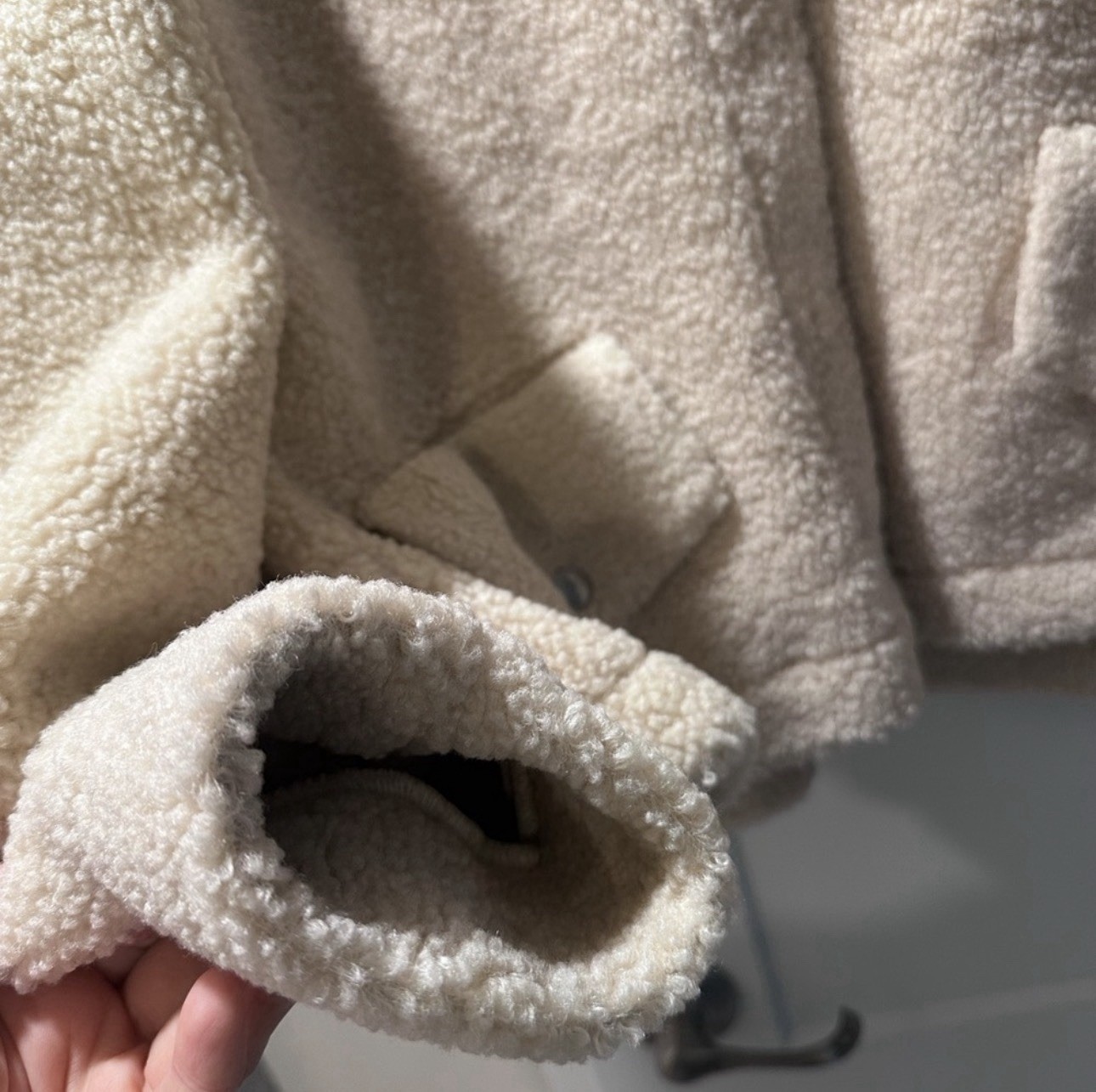 BLANKNYC Collared Button Jacket Beige Lined Pocke… - image 7