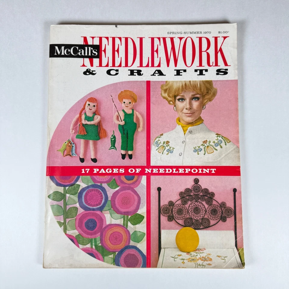 Vintage McCall's Needlework & Crafts Magazine Spring Summer 1970 Knitting Sewing - Image 2 of 4