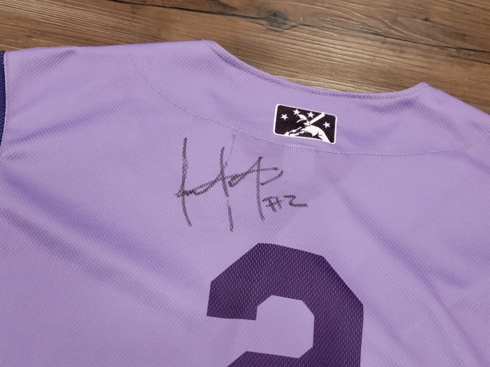 Camiseta deportiva Idaho Falls Chukars Game usada firmada #2 MILB OT talla 46 Foto 3 de 3