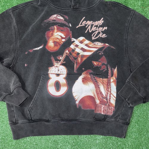 Rod Wave Merch Herren schwarz Legends Never Die Grafik Pullover Hoodie Sweatshirt S - Bild 2 von 6