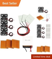 3 Sets -12706 Peltier Cooler Module kit 6A 12V Cooling Panel  Aluminum Heat ...