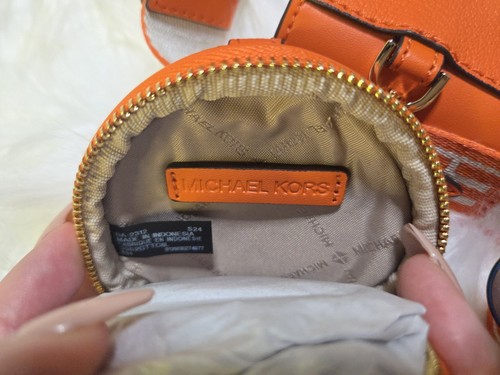 Michael Kors Jet Set Medium Crossbody With Bag Charm Ans Coin Purse. Poppy. NWT - Picture 7 of 8