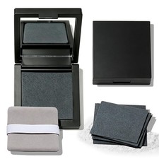 Oil Blotting Paper with Powder - 300 Sheets with Mirror, Puff  Refills, Abso...