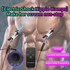 Abrazaderas electrónicas para pezones de choque abrazadera para senos femenina juego SM juguete estimulación HOMBRES