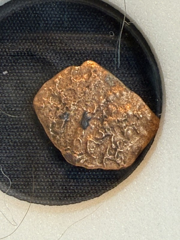Byzantine Empire Bronze Nummis 491-700 AD, in INB slab
