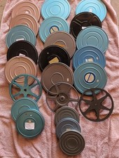 Lot of Empty Metal 8mm / s8MM Film Projector Reels AND Cans