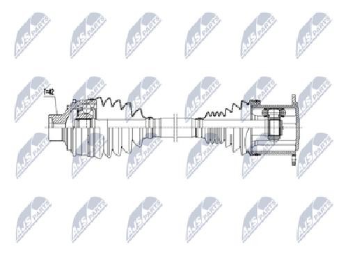 Original NTY Drive Shaft NPW-AU-073 For Audi