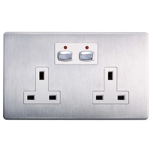 EnerGenie MIHO023 socket-outlet Stainless steel