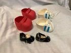 doll shoes 2 Cabbage patch sets and 1 smaller patent leather