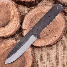 9'' 1095 High Carbon Steel Knife Blank Blade DIY Bushcraft Hunting Knife Making