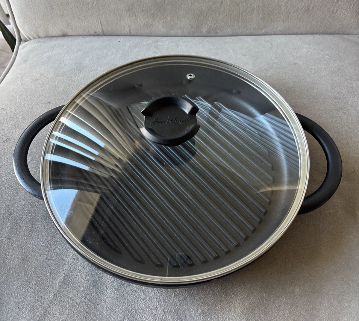 Jean-Patrique The Whatever Pan Cast Aluminum Griddle Grill for Stove Top 10”