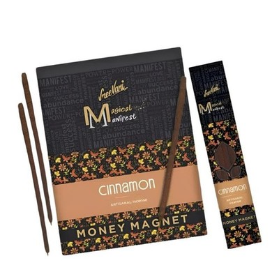 SreeVani Magical Manifest Cinnamon Fragrance Incense Box 4 Thick Sticks 12 Pack