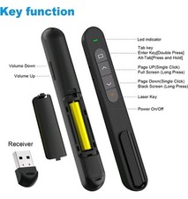 2 QUI Presentation Clickers, RF 2.4Ghz USB Wireless Presenter Remote