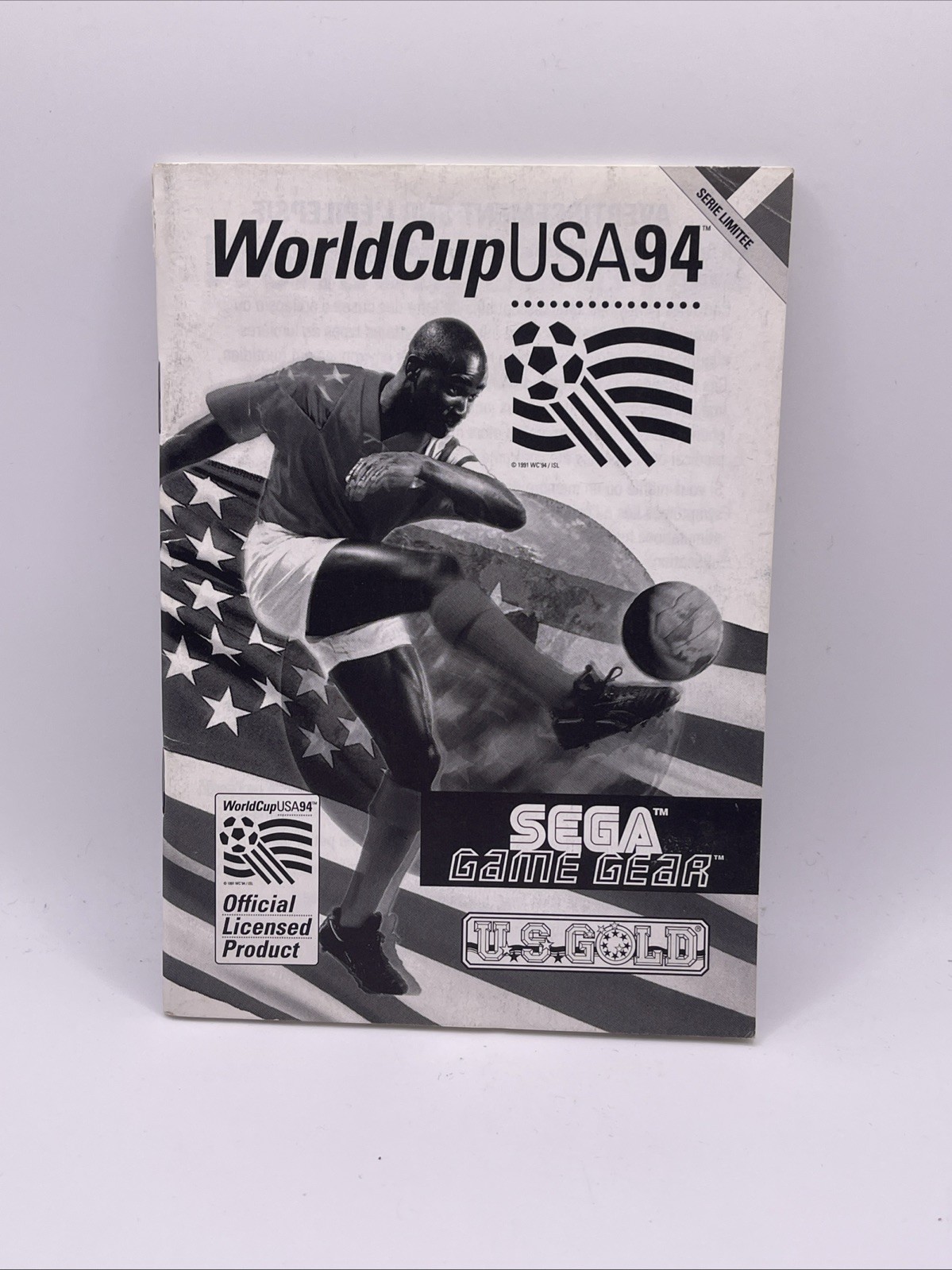 NOTICE MANUAL - WORLD CUP USA 94 - Sega Game Gear GG Gamegear - BON ETAT