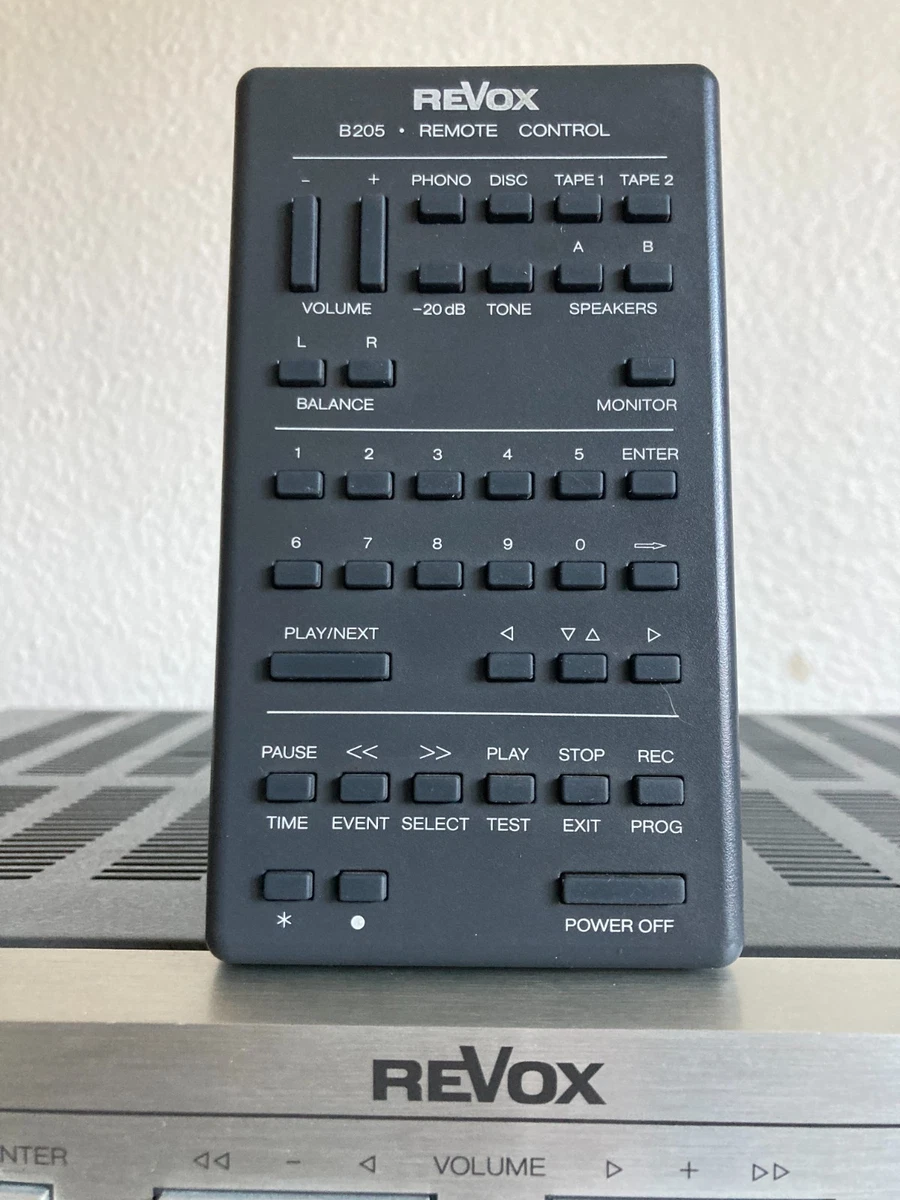 REVOX B285 + B205 Control remoto / Sistema de control remoto infrarrojo receptor