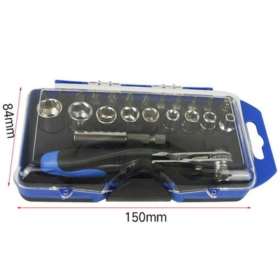  23 Pcs Combination Wrenches Set Multifunction Tool Repair Ratchet Spanner