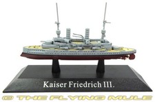De Agostini 1:1250 Kaiser Friedrich III-class Battleship Kaiserliche Marine SMS