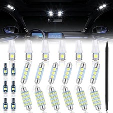 24PCS LED Interior Car Lights Kit - T10 194 168 W5W T5 74 36mm 6418 42mm 578 211