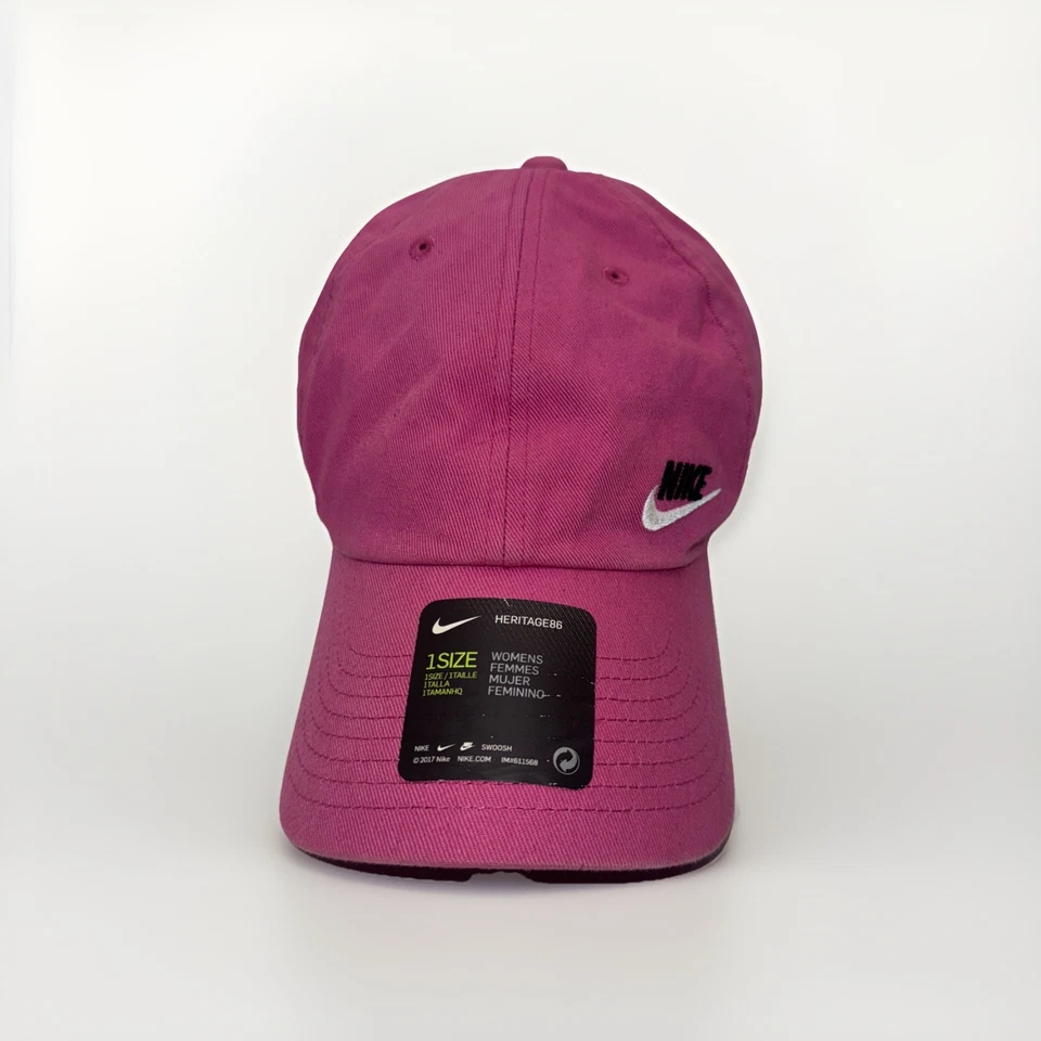 Nike Heritage86 Strapback Adjustable Hat Cap Swoosh Women Pink - Image 2 of 4