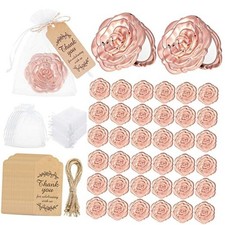 36 Set Rose Compact Mirrors Bulk Quinceanera Sweet 16 Party Favors Rose Gold