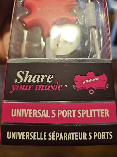 Xtreme Universal 5 Port 3.5mm Audio Splitter !!NEW!! Pink | eBay