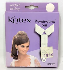 Rare Vintage 1976 Kimberly Clark Kotex Feminine Sanitary Napkin Wonderform Belt