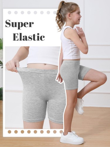 Resinta 6 Pack Girls Bike Shorts Under Dress Dance Cartwheel Shorts for Toddl... - Picture 4 of 7