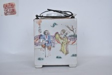 Antique Chinese Famille Rose Porcelain Double Teapot Qing Tongzhi