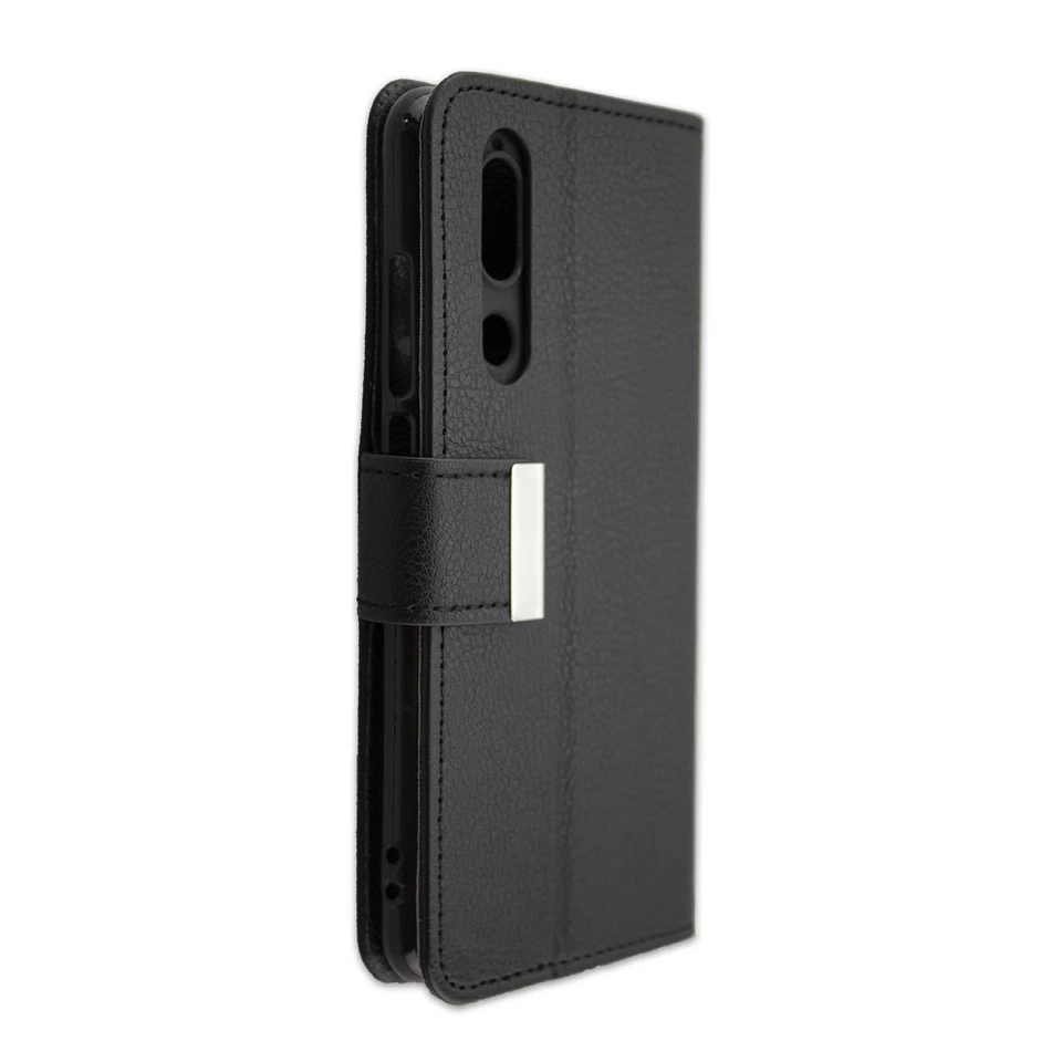 caseroxx Bookstyle-Case per Sharp Aquos C10 in nero fatto di finta pelle - Immagine 4 di 4