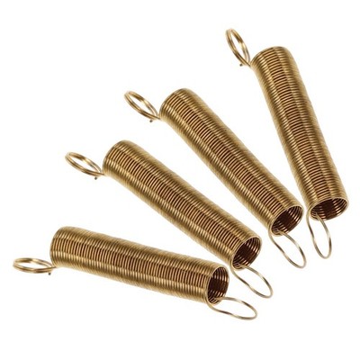 4Pcs Golden Alloy Clock Main Springs with Hooks for Antique Clock Repair Parts