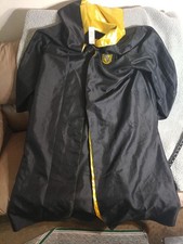 Harry Potter Hufflepuff Hooded Robe Adult XL Hogwarts Costume Cosplay