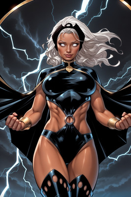 THUNDER GODDESS STORM Fine Art Print 13x19 Limited Edition 1/30  NO IMPORT FEES