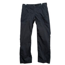 Michael Kors Womens Pants Black Straight Adjustable Legs 100 Cotton 10
