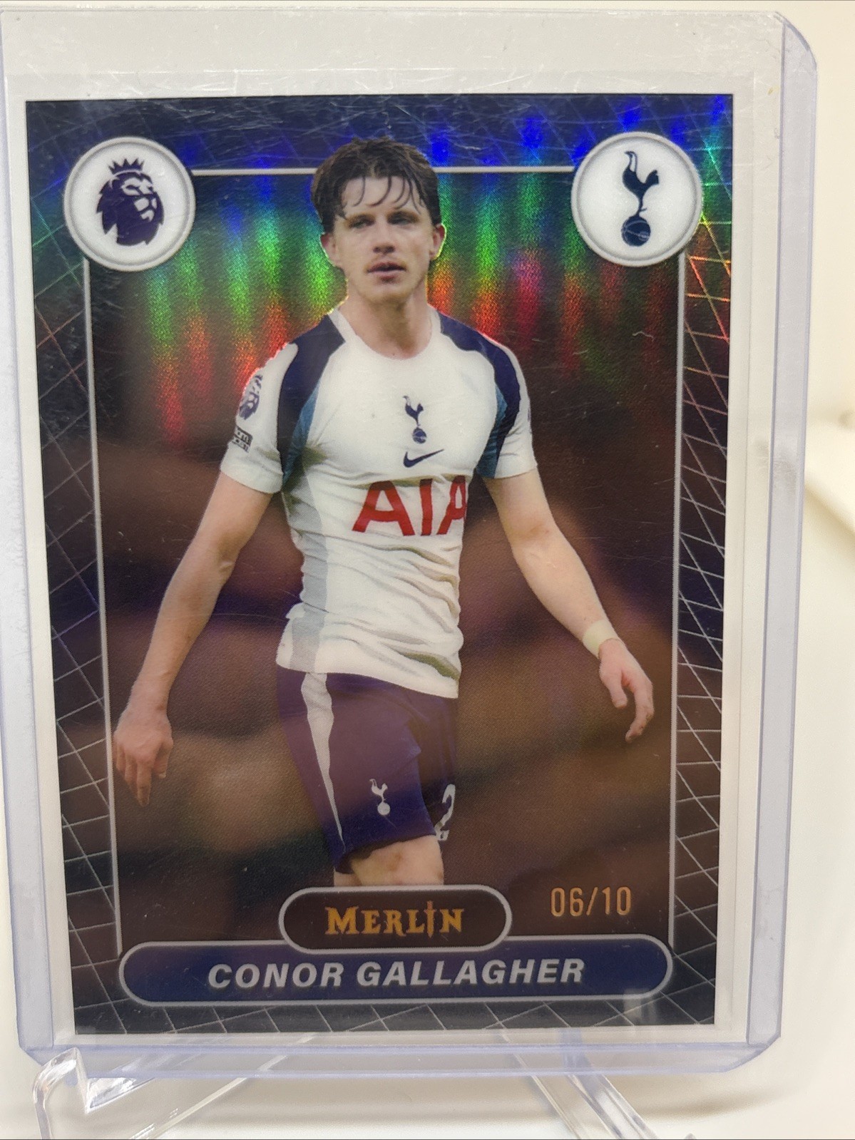 2026 Topps Merlin EPL CONOR GALLAGHER 6/10 Black Refractor Tottenham #175
