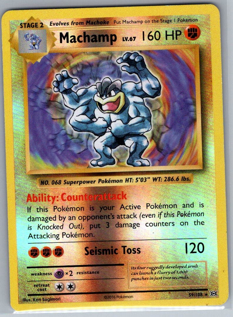 Machamp 59/108 Reverse Holo XY - Evolutions - Pokemon Card - NM