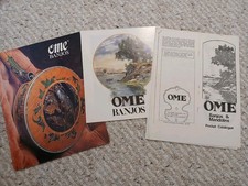OME BANJO CATALOGUES...THREE