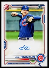 Kohl Franklin 2021 Bowman #PAPR-KF Prospect Autographs Chicago Cubs Auto