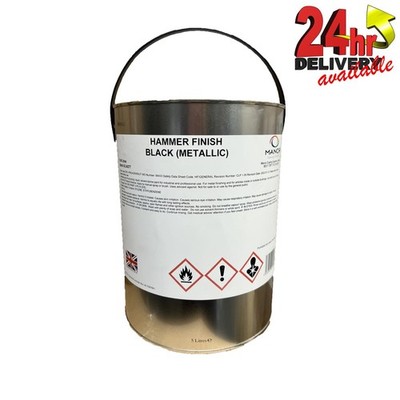 5L Schwarz Hammer Finish Metallfarbe gehämmert Beschichtung von Bitec