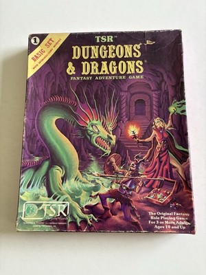 D&D Dungeons and Dragons Basic Set inklusive Original Würfel 1981