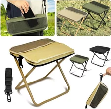 Foldable Backpack Stool Portable Folding Stool With Carry Bag Outdoor Chair 