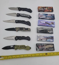 Lot of 6 - Frost Cutlery Folding Pocket Knife