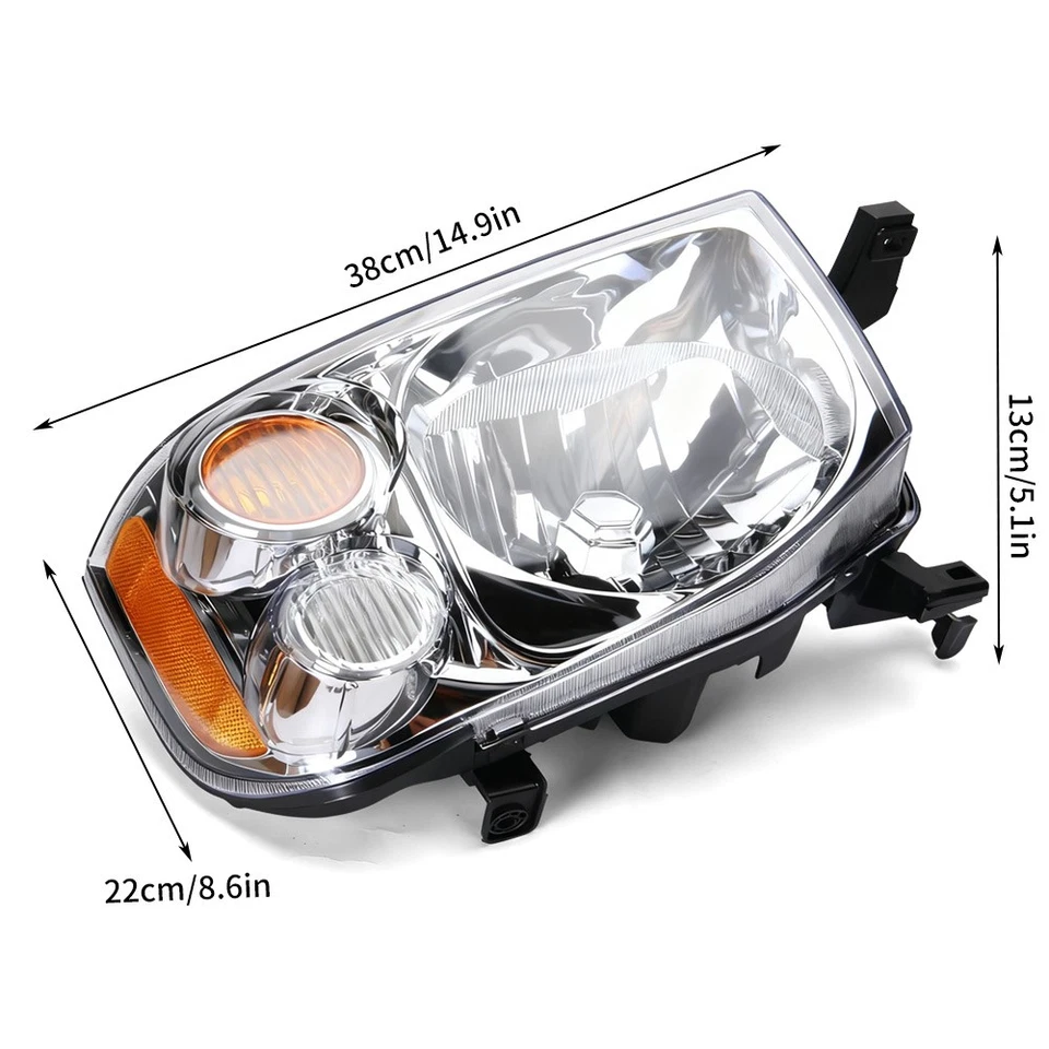 Pair Left+Right For Nissan Navara UTE D22 2001-2015 Headlights ASSY Front Lamp - image 2 of 4