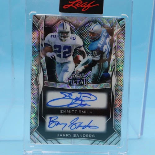 2026 Leaf Spectacular EMMITT SMITH / BARRY SANDERS On-Card AUTO Autograph 9/9