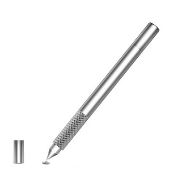 Stylus Touch Screen Pen Fiber Tip Aluminum Lightweight Silver for Smart Phones